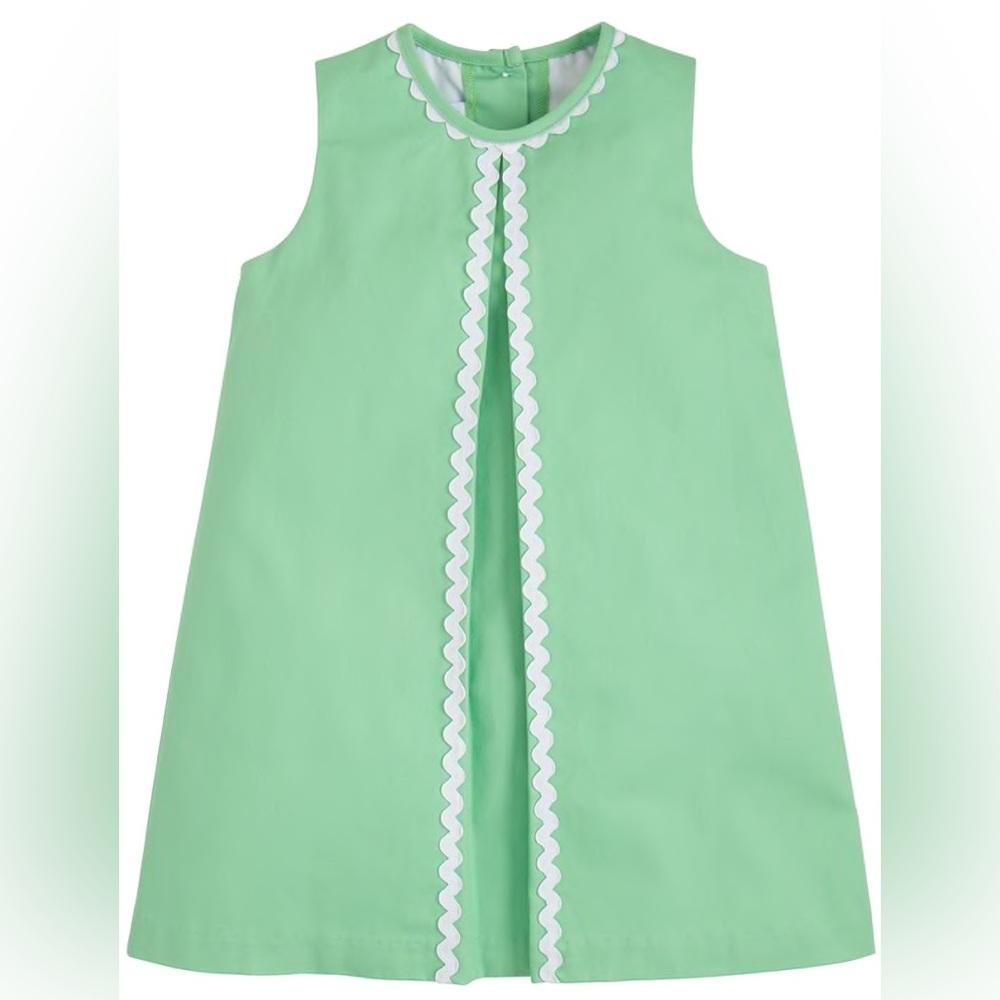 Little English Girl's Reese Sleeveless Ric Rac Trim Dress